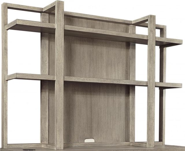 Aspenhome® Platinum Gray Linen Credenza Hutch-0