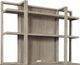 Aspenhome® Platinum Gray Linen Credenza Hutch-0