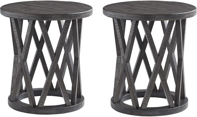 Signature Design by Ashley® Sharzane 2-Piece Grayish Brown End Table Set-0