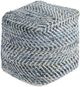 Signature Design by Ashley® Chevron Blue Pouf-0