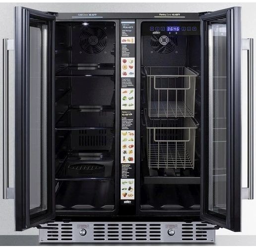 Summit® 24" 4.6 Cu. Ft. Stainless Steel Beverage Center-1