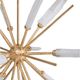 A & B Home Florrie Gold/White Short Decorative Object-2