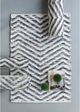 A & B Home Black/White 2.5'x4' Denim Rug-5