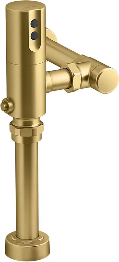 KOHLER® Mach® Tripoint® Vibrant Brushed Moderne Brass Touchless Toilet Flushometer, 1.28 Gpf-0