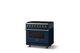 Viking® 5 Series 36" Slate Blue Pro Style Dual Fuel (LP) Range with Brushed Brass Trim-2