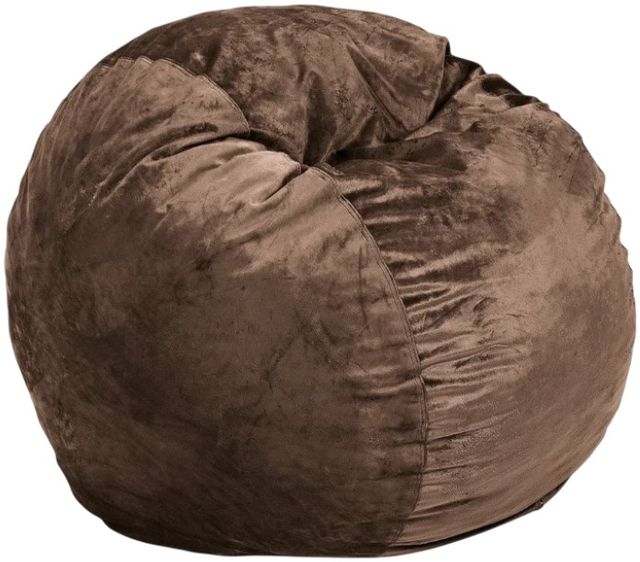 CordaRoy's® Original Brown Plush Fur Queen Bean Bag Chair-0