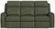 Flexsteel® Felix Forest Green Leather Power Reclining Sofa with Power Headrest and Lumbar-3