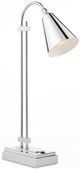 Currey & Company Symmetry Polished Nickel Desk Lamp-0