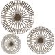 A & B Home 3-Piece Copper/Silver Disc Set-1