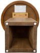 Magnussen Home® Lindon Belgian Wheat Round Pedestal Accent End Table-4