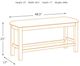 Signature Design by Ashley® Moriville Beige Counter Height Dining Bench-2