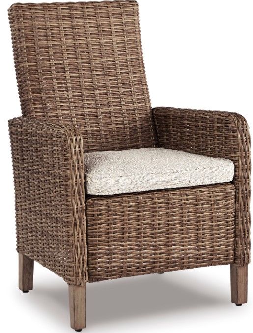 Signature Design by Ashley® Beachcroft 5 Piece Beige Outdoor Dining Set-2