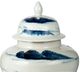 A & B Home Blue/White Windswept Ginger Jar-3