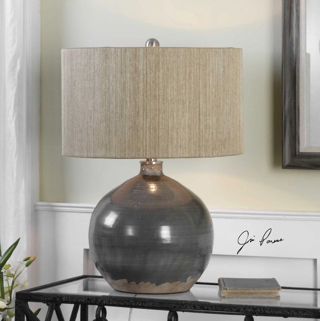 Uttermost® Vardenis Charcoal Gray Table Lamp-1