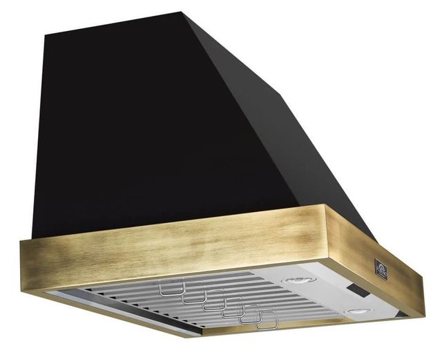 FORNO® Vittorio 36" Black Wall Mounted Range Hood-2
