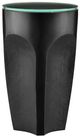 Currey & Company Lemy Clear Drinks Table with Black Base-0