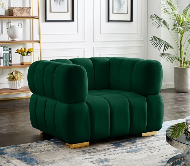 Meridian Furniture Gwen Green Velvet Chair-1