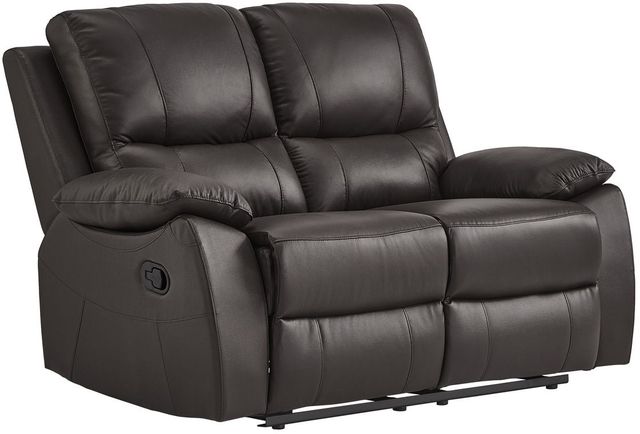 Homelegance® Dawson Brown Double Manual Reclining Loveseat-0