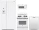 GE® 4 Piece White Gas Kitchen Package-0