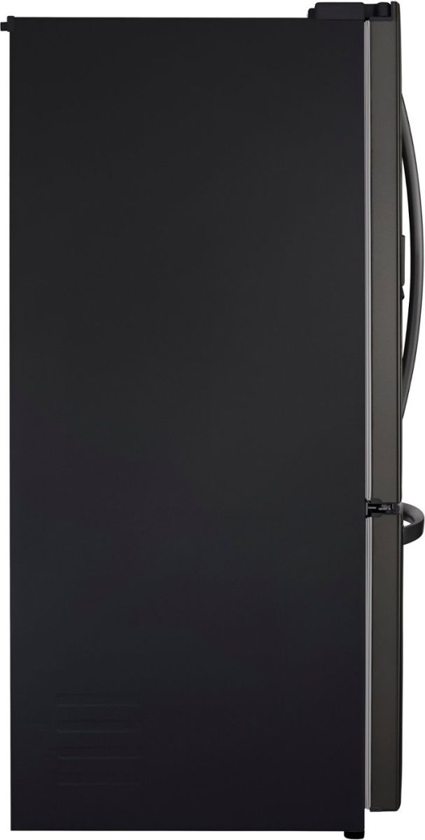 LG 36" 27.7 Cu. Ft. PrintProof™ Black Stainless Steel Freestanding French Door Refrigerator with Ice and Water Dispenser-4