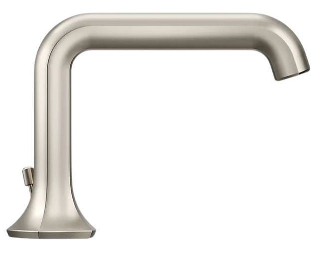 KOHLER® Occasion® Vibrant Brushed Nickel Bathroom Sink Faucet Spout with Straight Design-2