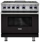 Viking® 7 Series 36" Onyx Pro Style Dual Fuel Range with Griddle-0