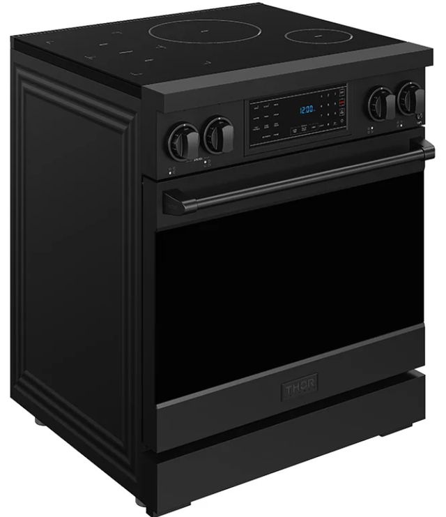 Thor Kitchen® Gordon Ramsay Collection 30" Black Pro Style Induction Range with Tilt Panel Touch Control-2