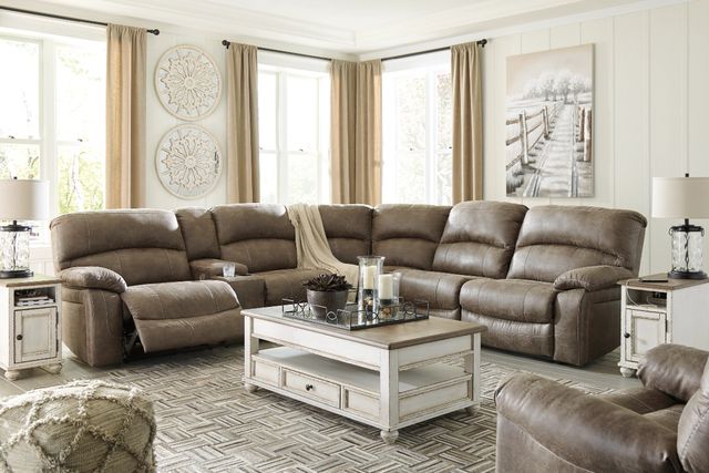 Signature Design by Ashley® Realyn 3-Piece White/Brown Living Room Table Set-3
