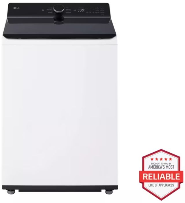 LG 5.5 Cu. Ft. Alpine White Impeller Top Load Washer with EasyUnload™ and AI Sensing-1