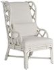 Universal Explore Home™ Weekender Coastal Living Home Santa Rosa White Split Rattan Arm Chair-0