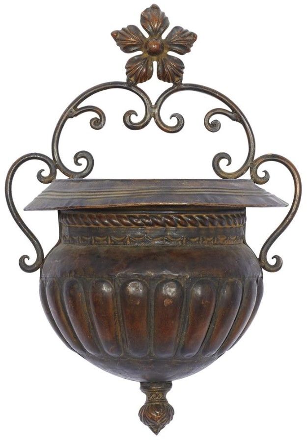 Deco Marche Brown 12" Planter-1