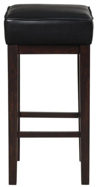 Homelegance® Pittsville Black/Espresso Bar Stool-2