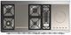 Ilve® Majestic III 60" Custom Pro Style Dual Fuel Natural Gas 7 Burner Range with Solid Door and Chrome Trim-2