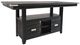 Jofran Inc. Altamonte 7-Piece Dark Charcoal/Gray High-Low Rectangle Dining Set-1