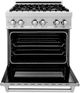 ZLINE 30" Satin Stainless Steel Pro Style Dual Fuel Range-1