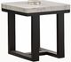 Steve Silver Co. Lucca White End Table with Espresso Base-0