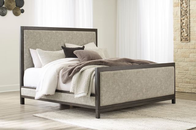 Signature Design by Ashley® Burkhaus Brown King Upholstered Bed-3
