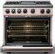 Viking® 7 Series 36" Blush Pro Style Dual Fuel Range with Griddle-1