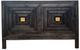 Million Dollar Rustic Carved Old Black Conosle Table-0