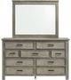 Elements International Sullivan Drift Gray Dresser and Mirror-1