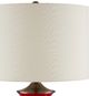 Currey & Company Lilou Eggshell/Red Table Lamp-2