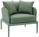 TOV Furniture Kapri Moss Green Aluminum/Fabric Outdoor Accent Chair-0