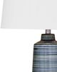 Bassett Mirror Creedence Brushed Blue Table Lamp-1