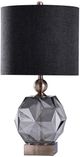 Harp & Finial® Richmond Brass/Smoke Table Lamp-0