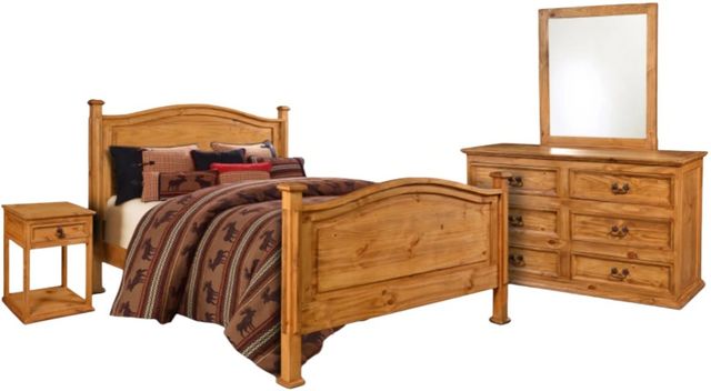 Horizon Home® Marquis 4-Piece Natural Wax Queen Bedroom Set