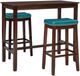 Linon Claridge 3-Piece Blue/Brown Bar Table Set-0