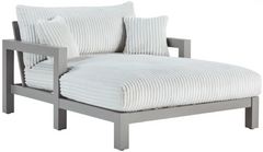 Signature Design by Ashley® Hurley Park Gray Aluminum/Fabric Outdoor Chaise Lounge