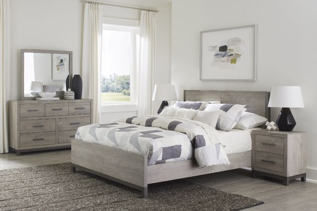 Homelegance® Zephyr Gray Full Panel Bed-1