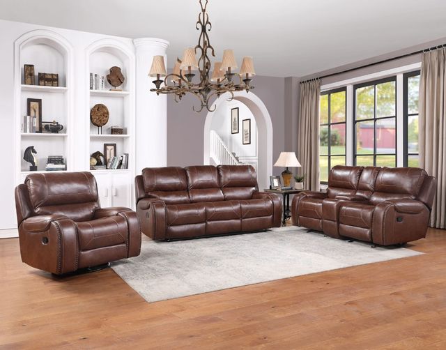 Steve Silver Co. Keily Brown Manual Reclining Sofa-1
