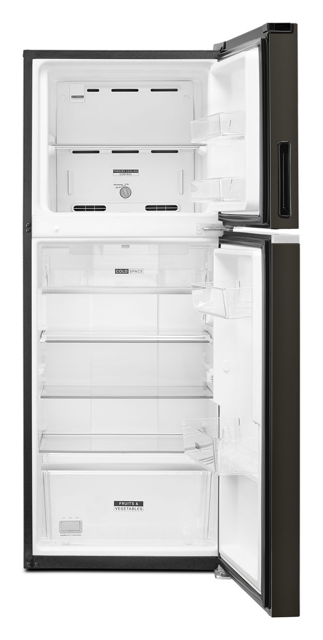 Whirlpool® 24" 11.6 Cu. Ft. Fingerprint Resistant Black Stainless Counter Depth Top Freezer Refrigerator-1